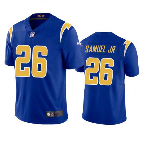 Men Los Angeles Chargers #26 Asante Samuel Jr Nike Royal Limited NFL Jersey